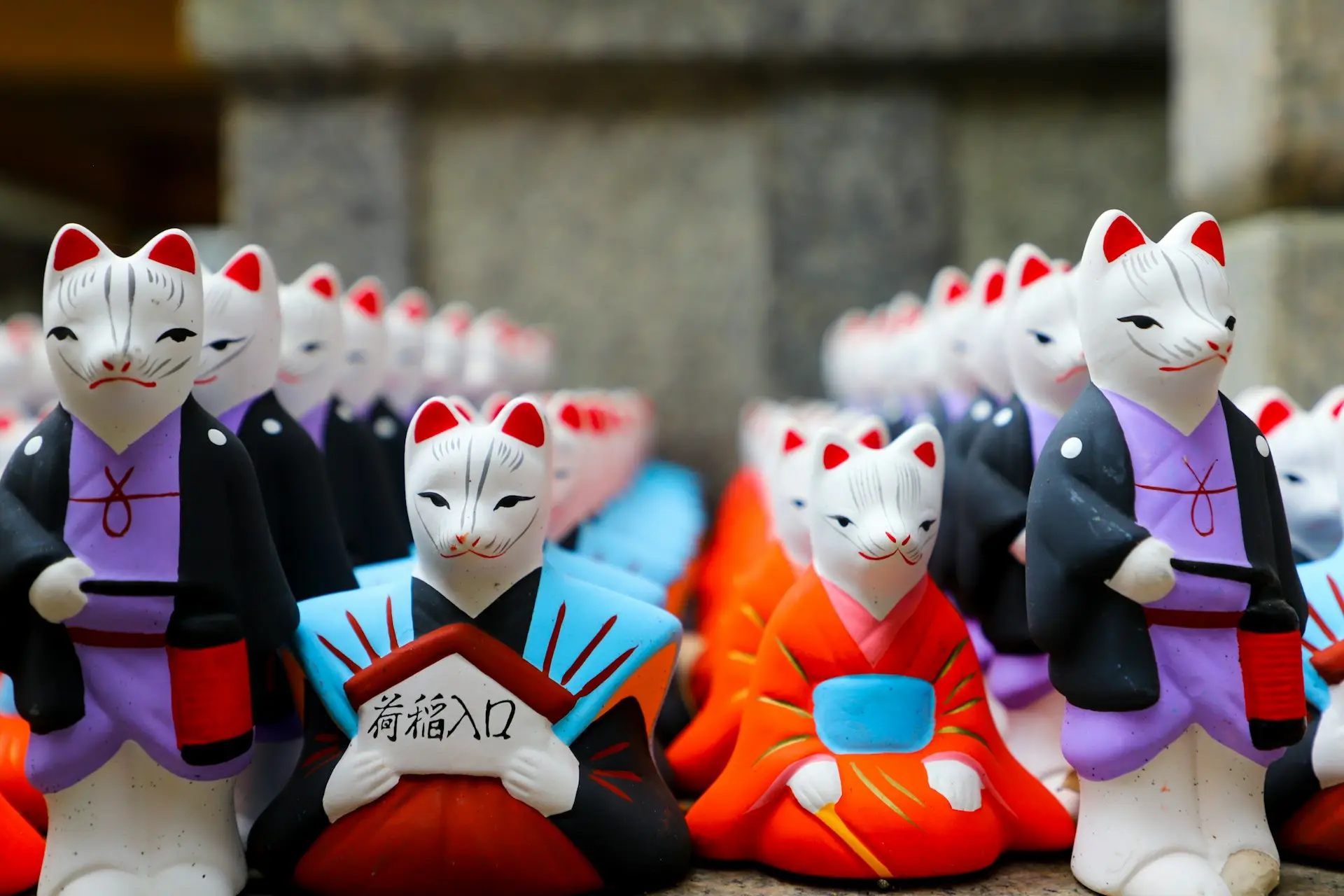 white red and blue plastic toy figures